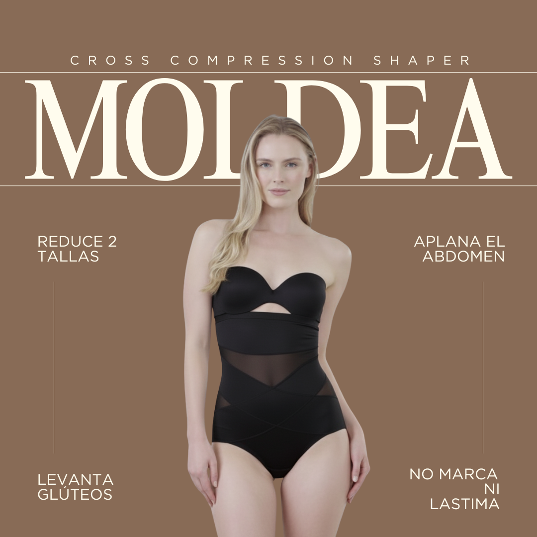 Faja con efecto reductor que define la silueta y realza los glúteos