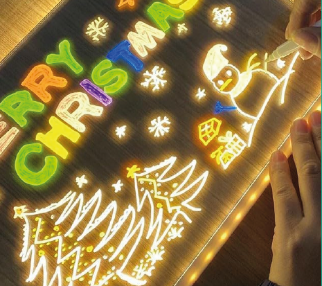 Pizarra con luz LED 20x30